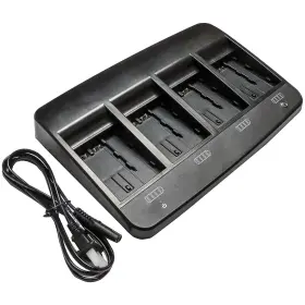 Df-lpx341ba Cameron Sino Multi 4-bay Battery Charger For Geb222 Geb241 Geb242 Geb331 Geb341 Adirpro