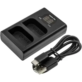Df-lxm100uh Cameron Sino Dual Battery Charger For Olympus Om System Om-1 Mirrorless Blx-1