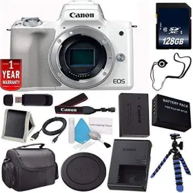 2681c011-1 Canon 6ave Eos M50 Mirrorless Digital Camera Silver Intl Model Lp-e12 Repl