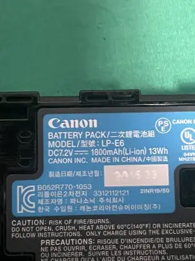 5108b002 Canon Battery Lp -e6 For 6d 5d Ii Iii Iv 70d 80d 90d #3