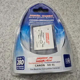 Nb-4l Canon 758302626137 Digipower Rechargeable Battery - New Sealed