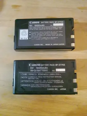 Bp-e77k Canon 2 Battery Pack And Bp-729 6v 2900mah 1000mah As Is