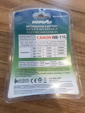 Bpcn11l Canon Nb-11l Rechargeable Battery Digipower New Camera 3.6v 600mah #2
