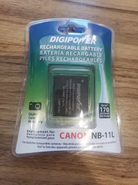 Bpcn11l Canon Nb-11l Rechargeable Battery Digipower New Camera 3.6v 600mah