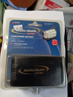 Bp-e722 Canon Bpe722 Nickel-cadmium Camcorder Battery Replaces