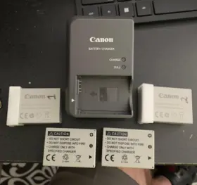 Cb-2lze Canon Cb-2lz Oem Cb2lz Battery Charger 4 Batteries Nb-7l G12 Power Shot Camera