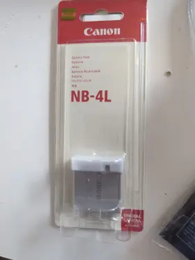 Cz2-6729 Canon Nb-4l Battery Genuine Pack New Sealed In Original Packaging