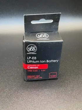 Zl-lpe8 Canon Lithium Energey Lp-e8 Ion Battery Compatible With - 1920mah 7.2v