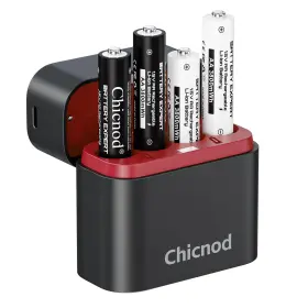 Aa1056 Chicnod Rechargeable Aa Lithium Batteries With Charger 4 Pack Double A For