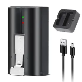 Cqceo 753980260161 1-pack V4 Replacement Battery With Charger Station For Ring-doorbell Camera 2