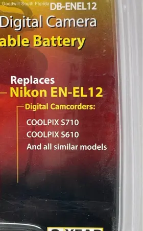 Db-enel12 Cta Rechargeable Battery For Nikon Digital Cameras Factory Sealed #3