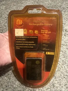 Db-fm50 Cta Replacement For Fuji Np-60 Lithium-ion Rechargeable Battery New