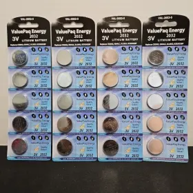 Val-2032-5 Dantona R Energy 2032 Lithium Coin Cell Batteries 20 Pk