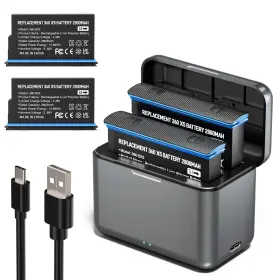 Dcdg 724725924099 2 Pack 360 X5 Battery With Fast Charger 2800mah Lithium Rechargeable Battery