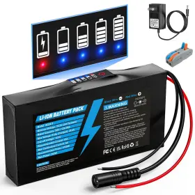 Dcdg 724725924150 24v 5ah Lithium Battery With Led Indicator Rechargeable