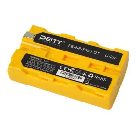 Dnpf550 Deity Microphones 971842184934 Np F550 Rechargeable Yellow Battery With Durable Construction #2