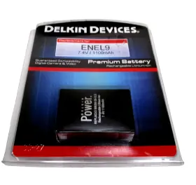 Enel9 Delkin Devices 750323708380 New Power Rechargeable Lithium Ion Premium Battery For Nikon And 9a