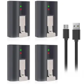 Dgftb 795063568566 4 Pack Rechargeable Lithium-ion V4 Batteries Fit For Ring-doorbell-camera 2/3