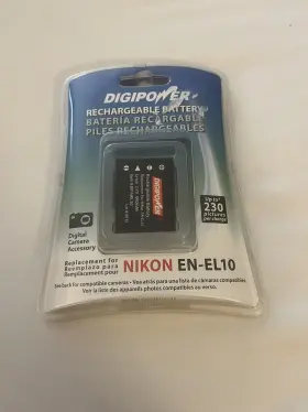 Bp-nkl10 Digipower Rechargeable Battery For Nikon En-el10 Coolpix 230 Pictures Per Charge
