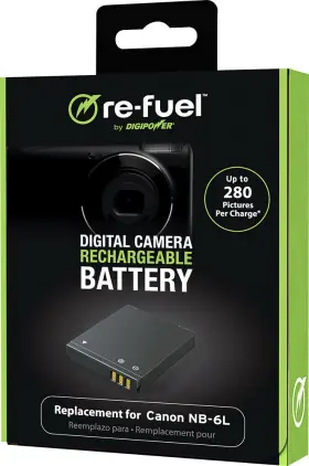 Rf-cn6l Digipower Rechargeable Lithium-ion Camera Battery - Black