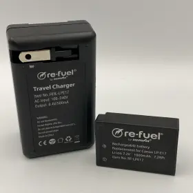 Rf-lpe17 Digipower Re-fuel Replacement Battery And Charger Kit For Canon Lp-e17