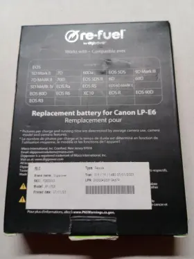 Rf-lpe6 Digipower Nib Canon Lp-e6 Battery Pack Digital Camera Replacement - #3