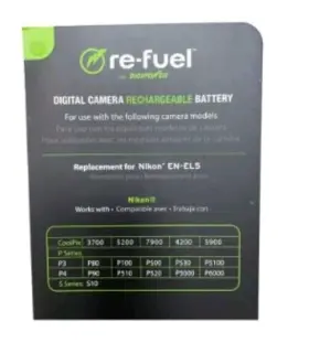 Rf-nkl5 Digipower Nikon En-el5 Replacement Battery - Re-fuel Rechargeable Lithium-ion #2