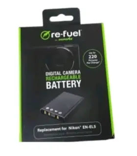 Rf-nkl5 Digipower Nikon En-el5 Replacement Battery - Re-fuel Rechargeable Lithium-ion