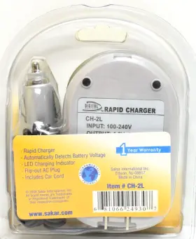 Lld2-nb2l-2 Digital Concepts Rapid Travel Wall And Car Charger For Canon Batteries Nb-2l 2lh Bp-2l12 Bp-214 #3