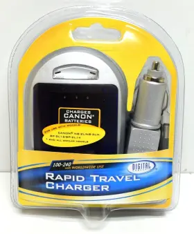 Lld2-nb2l-2 Digital Concepts Rapid Travel Wall And Car Charger For Canon Batteries Nb-2l 2lh Bp-2l12 Bp-214