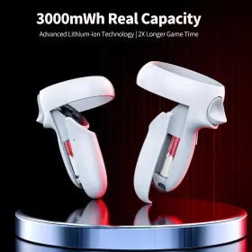 Draa1000 Dracutum For Meta Quest 2/3/3s Controller Accessories Rechargeable Battery Pack With C