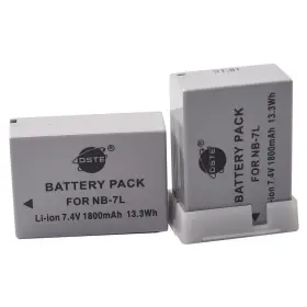 Nb-7l Dste 700686084683 Replacement For 2x Li-ion Battery Compatible Canon Powershot G10 G11 G1