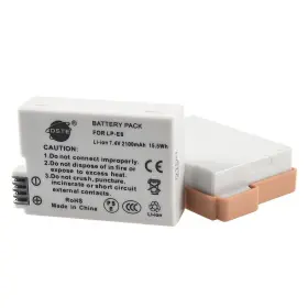 Lp-e8 Dste 718879258506 2-pack Battery Dual Lcd Charger Compatible With Canon Eos 550 #2
