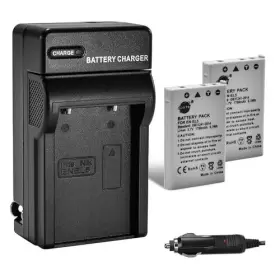 En-el5 Dste 799665987572 Replacement For 2x Battery Dc12 Travel And Car Charger Adapter Compa