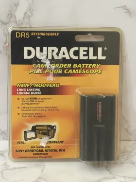 Duracell 041333126203 7.2v Rechargeable Camcorder Lithium Ion Battery Dr5 New Sealed