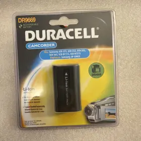 Dr9669 Duracell 609525749496 Samsung Li-ion Camcorder Recharge Battery Pack Sealed
