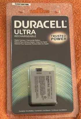 Cam10012b Duracell 840821069639 Ultra Rechargeable Digital Camera Camcorder Battery 7.4v