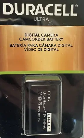 Cam10402a Duracell 840821069851 Ultra Digital Camera Camcorder Battery 7.2v 1100 Mah En-el1