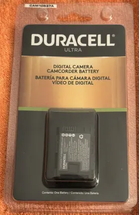 Cam10537a Duracell 840821070291 Ultra Rechargeable Digital Camera Camcorder Battery 7.4v
