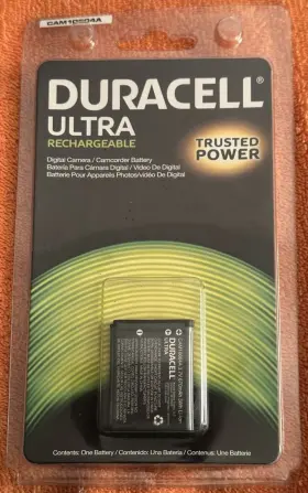 Cam10604a Duracell 840821070505 Ultra Rechargeable Digital Camera Camcorder Battery 3.7v