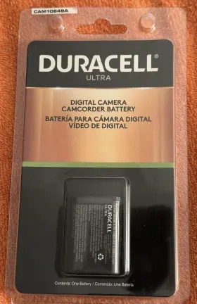 Cam10649a Duracell 840821070604 Ultra Rechargeable Digital Camera Camcorder Battery 3.7v