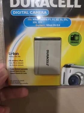 Dr9662 Duracell 3.7 Volt Li-ion Rechargeable Battery Oem Compatible Nikon #2