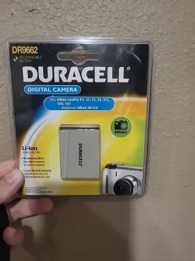 Dr9662 Duracell 3.7 Volt Li-ion Rechargeable Battery Oem Compatible Nikon