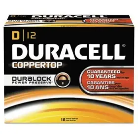 Durmn1300 Duracell Coppertop Alkaline Batteries D Dozen