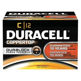 Mn140012 Duracell Coppertop Alkaline Batteries With Duralock Power Preserve Technology C 12