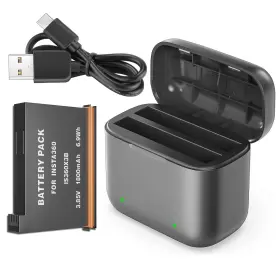 E Ersy 611851336721 Eersy Replacement For Insta 360 X3 Fast Battery Charger Hub With Misro Sd Car