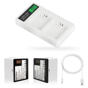 E Ersy 751565201462 2-pack 2440mah Rechargeable Battery With Lcd Dual Charging Station Fit For Ar