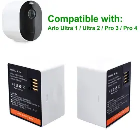 Ebkk 611851334345 2-pack Replacement Batteries Compatible With Arlo Pro 3 / 4 And Ul #2