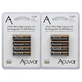 Ecc-3ljfam33j2738 Ecostconnection Premium Pro Aa 3000mah Nimh Rechargeable Batteries 1.2v Lot 8 Pack #2
