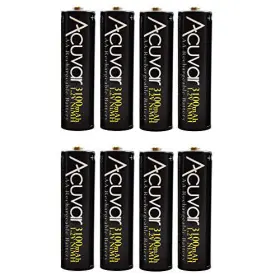Ecc-3ljfam33j2738 Ecostconnection Premium Pro Aa 3000mah Nimh Rechargeable Batteries 1.2v Lot 8 Pack